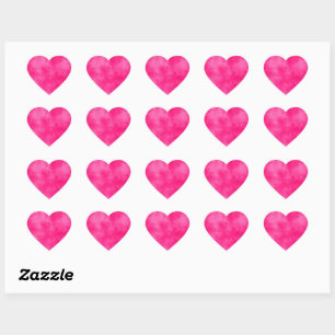 Cœur Sticker de coeur magenta