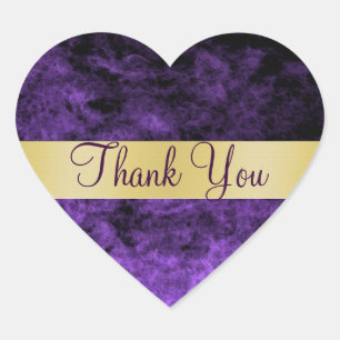 Cœur Sticker de Merci à brumes violettes