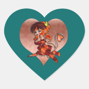 Cœur Sticker "Dévilish Flirt" DEVIL GIRL