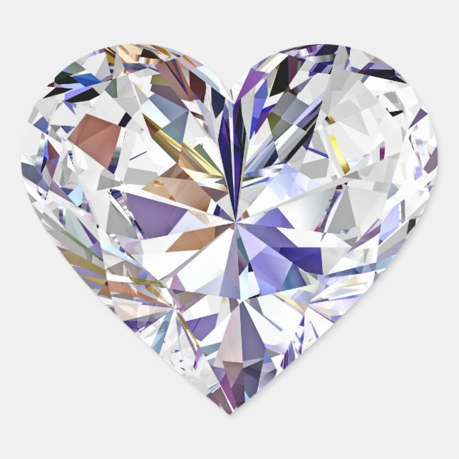 Cœur Sticker en diamant (Devant)