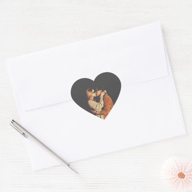 Cœur Sticker en forme d'enveloppe en forme de coeur pho (Enveloppe)