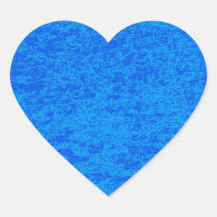 Cœur Sticker en marbre bleu
