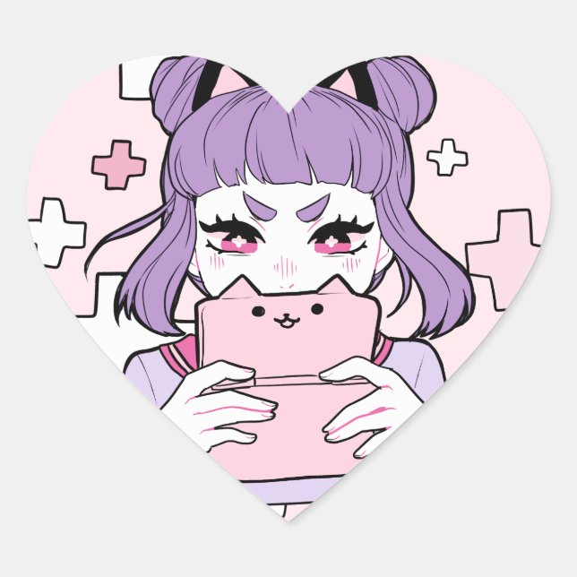 Cœur Sticker Gamer Grrl (Devant)