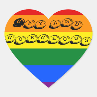 Cœur Sticker gay et magnifique