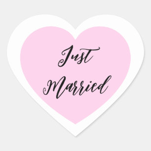 Cœur Sticker juste marié