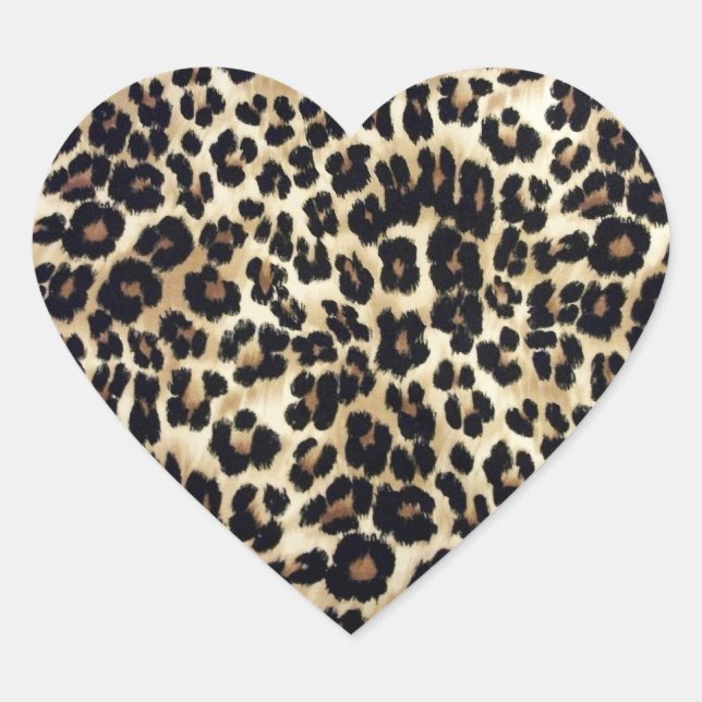 Cœur Sticker léopard de coeur (Devant)