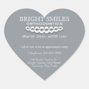 Cœur Sticker Orthodontist Orthodontics Business Promo