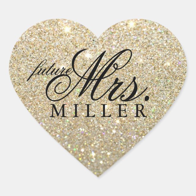 Cœur Sticker - Parties scintillant Heart Fab future Mme (Devant)