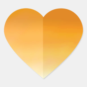 Cœur Sticker Pétale Coeur Orange