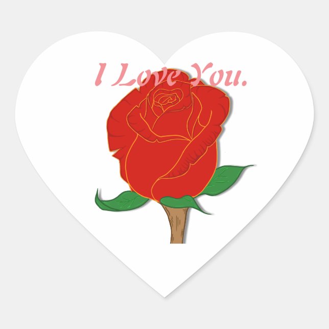 Cœur Sticker pour amour. (Devant)
