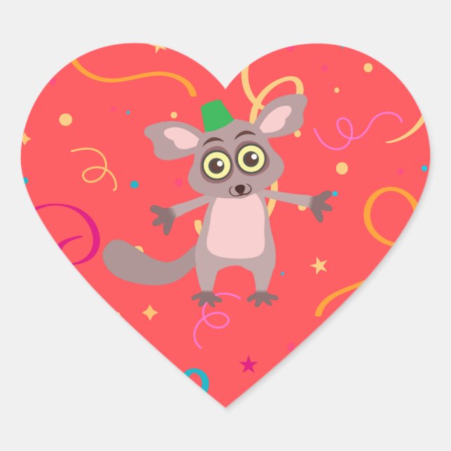 Cœur Sticker pour bébé Bush (Devant)