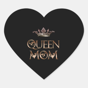 Cœur Sticker Queen Mom