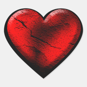 Cœur Sticker Red Goth Heart