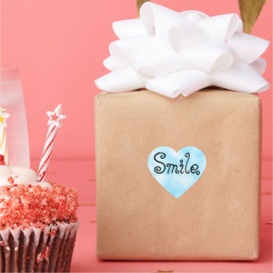 Cœur Sticker Smile Classic Round Sticker