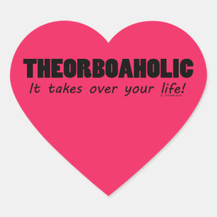 Cœur Sticker Théorboaholic Life Coeur