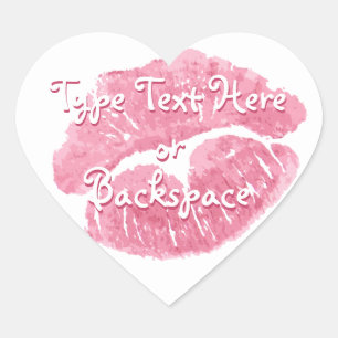 Cœur Sticker Valentine's Love Kiss Sticker Personnalise