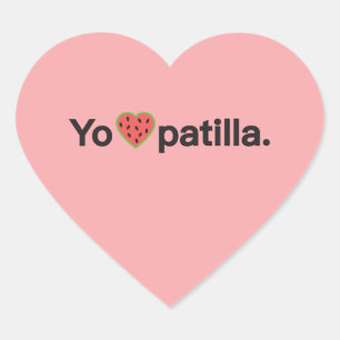 Cœur Sticker Yo amo Patilla