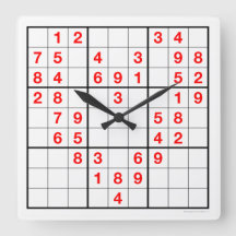 Coeur Sudoku Horloge avec puzzle téléchargeable