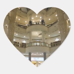 Cœur Taïpei 101 Sticker Coeur Vue Intérieure
