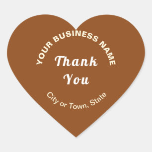 Cœur Textes de Merci d'entreprise sur Sticker Coeur Bro