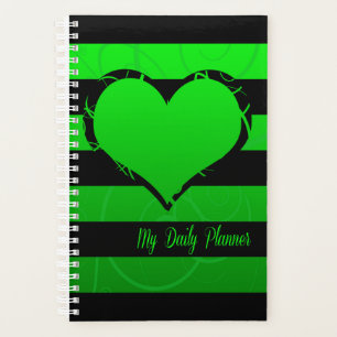 Coeur vert et noir