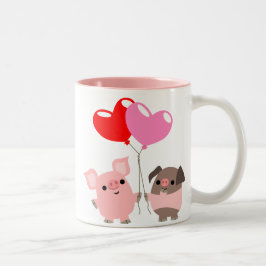 Coeurs angulaires (Coeurs de caricature) Mug