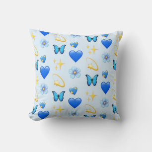 Coeurs Bleus - Créez votre propre (CYO) - Coussin