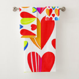Coeurs colorés Bliss : Motif