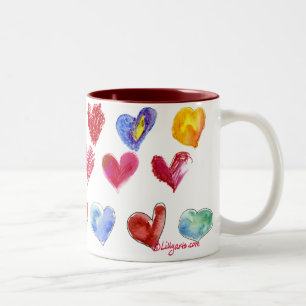 Coeurs d'amour de Valentine-- Tasse 4 de 4