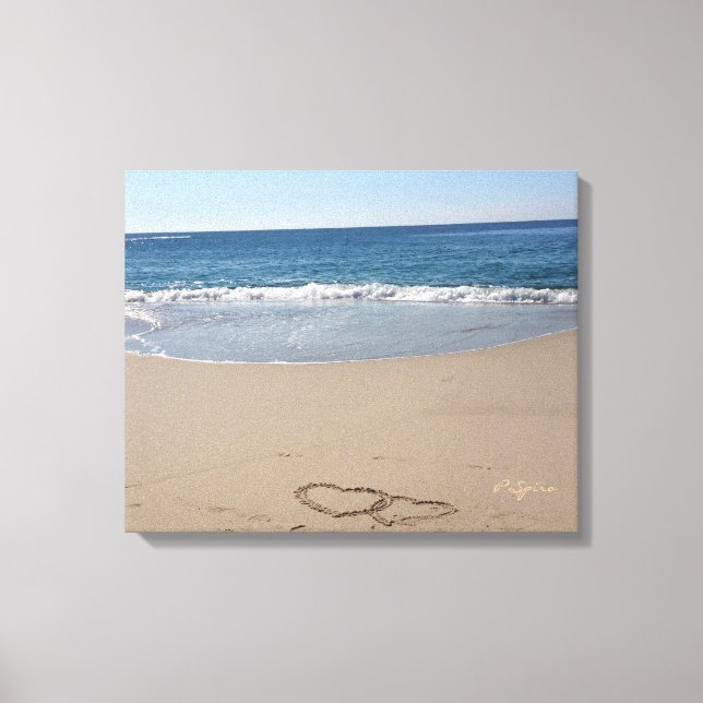 Coeurs dans la toile de sable (Recto)