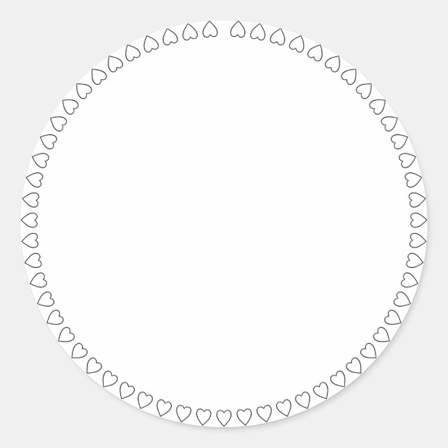 Coeurs de bocal à épices blanc étiquette circulair (Devant)
