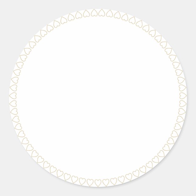 Coeurs de bocal épice bordé blanc étiquette rond a (Devant)