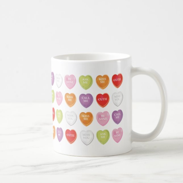 Coeurs de conversation Valentines Mug (Droite)