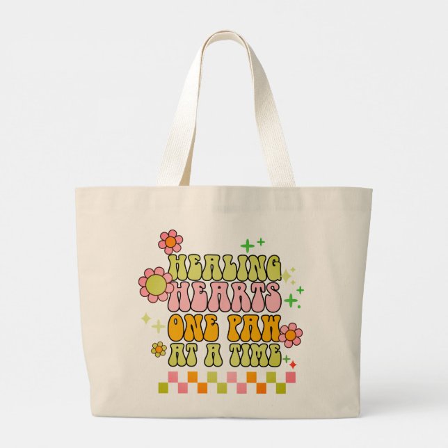 Coeurs de guérison Sac fourre-tout vétérinaire | V (Dos)