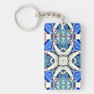 Coeurs de mandala bleu motif Thunder_Cove