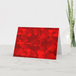 Coeurs de neige Carte Saint-Valentin