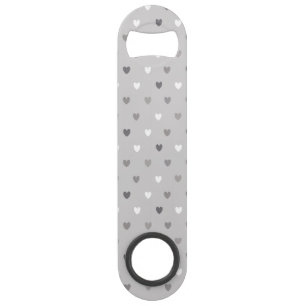 Coeurs de polka minuscules dans les tons gris
