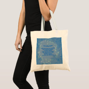 Coeurs de prière de sérénité Sac fourre-tout d'ins