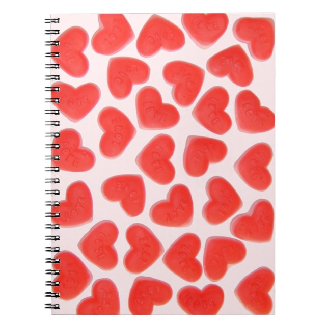 Coeurs doux carnet rose (Devant)