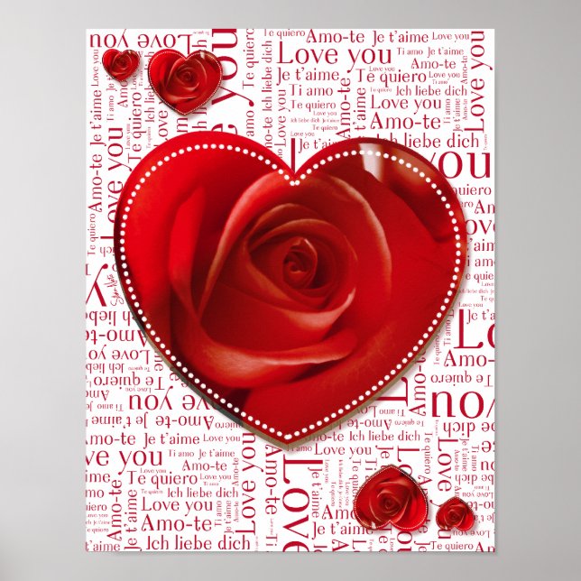 Coeurs et lettres - affiche (Devant)