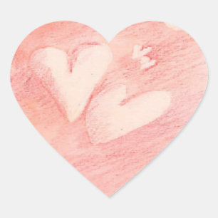 Coeurs flottants - Sticker