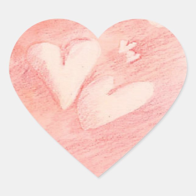 Coeurs flottants - Sticker (Devant)