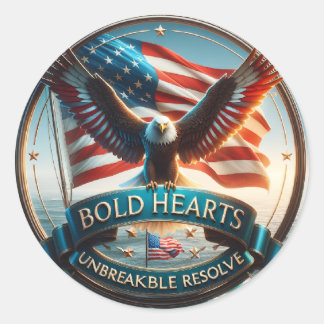 Coeurs gras Stickers patriotiques - USA Strong Spi