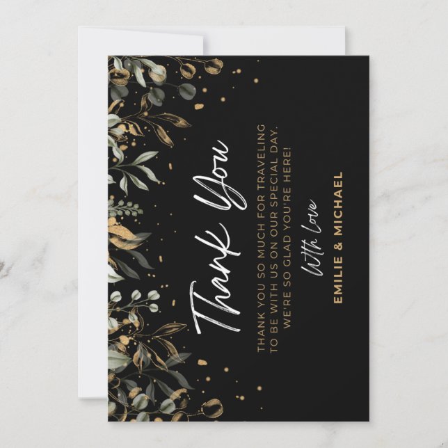 Coeurs Gratuits, carte de remerciements toujours l (Devant)