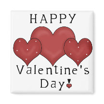 Coeurs Heureuses Saintes-Valentin D7 - Aimant frig