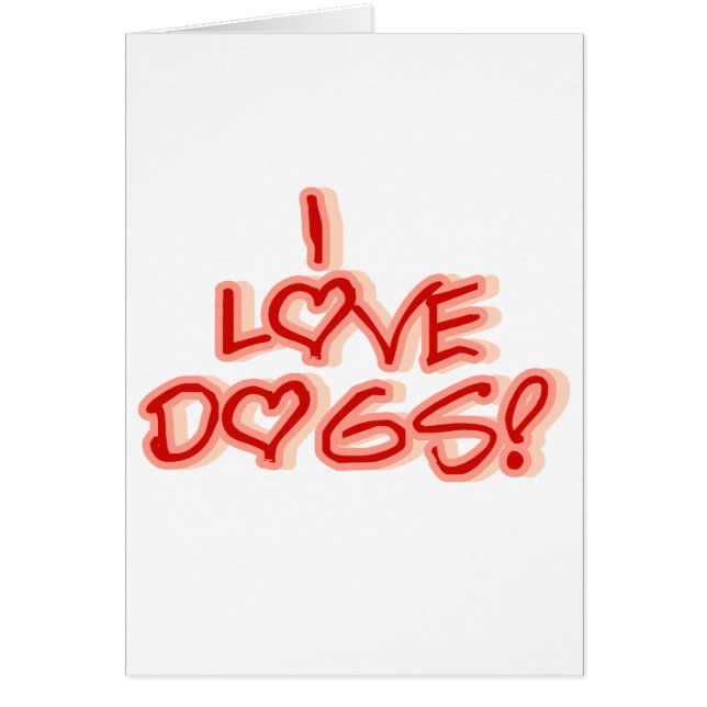 Coeurs I Love Chiens Tshirts et cadeaux (Devant)