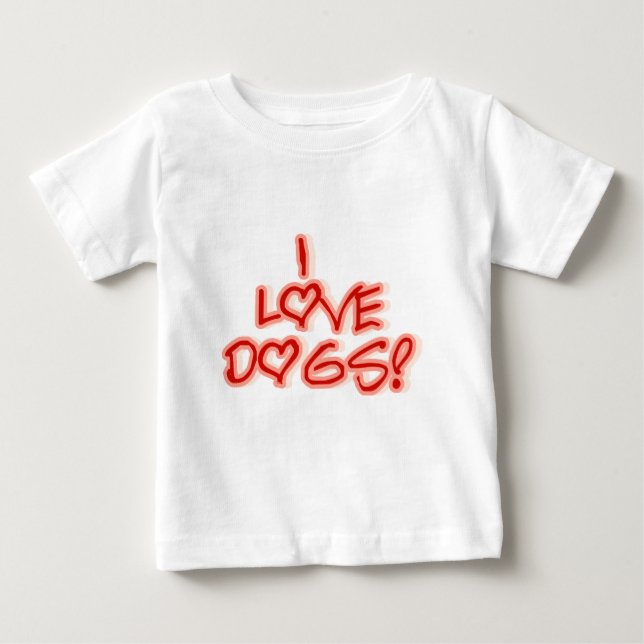 Coeurs I Love Chiens Tshirts et cadeaux (Devant)