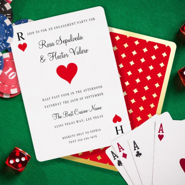 Coeurs Jouer Carte Fianté Gold (Créateur téléchargé)