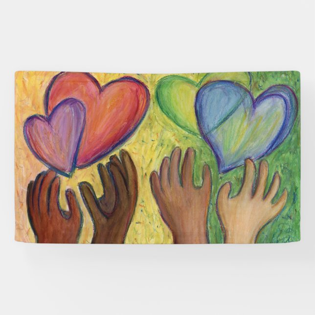 Coeurs & Mains Aimer Diversité Art Bannière person (Horizontal)