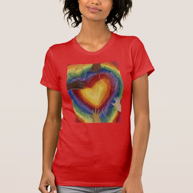 Coeurs & Mains Aimer Diversité Art T-Shirts person (Devant)